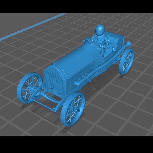 10.jpg Download STL file Chever Classic race car - Flames of war Bolt Action Empire baroque WW2 retro Modern Warhammer • 3D printing model, Hartolia-miniatures