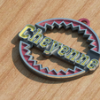 Llavero-cheyenne01.png Cheyenne keychain - Cheyenne Keychain