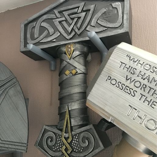 🔨 Mythological Mjolnir・Free 3D File for ・Cults
