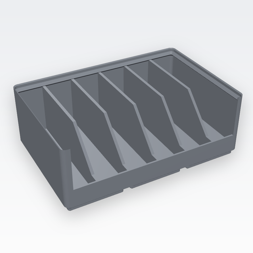 Gridfinity 3x2 6U soporte de pinzas y alicates (6 ranuras) / 3x2 6U plier & tweezer rack (6 slots)