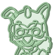 Rocky_e.png Rocky Mighty Pups cookie cutter