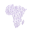 africa.stl mappamondo puntolinea