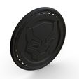 4.jpg Black panther logo 3D model