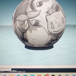 20230512_083751.jpg STL file Pokémons bulbizarre lithophany・3D printing model to download