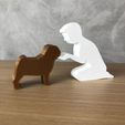 IMG-20240322-WA0019.jpg Boy and his Pug for 3D printer or laser cut