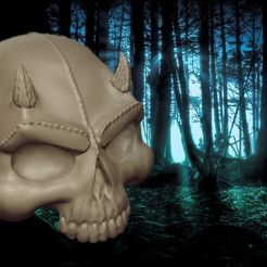 104215a2623d37bcea6fa5f8e84eaf79_display_large.jpg Archivo STL gratis CALAVERA - DEMONIO・Modelo para descargar y imprimir en 3D