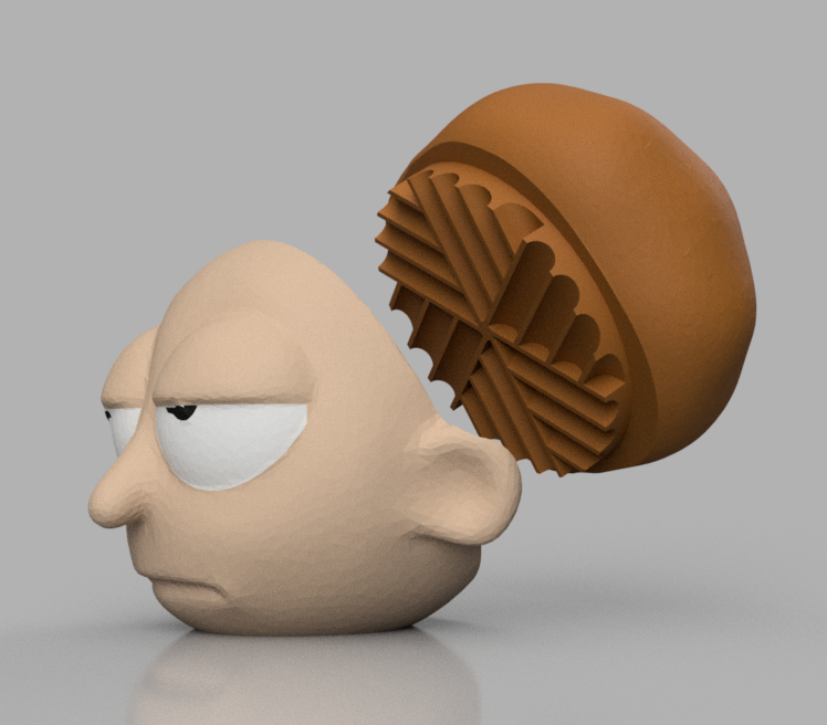 morty2t.PNG STL file Rick & Morty Grinder - Morty's Mind Blower・3D printing design to download, Filar3D
