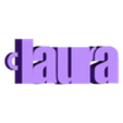 laura.stl PACK OF NAME KEY RINGS (100 NAMES) VOLUME 2