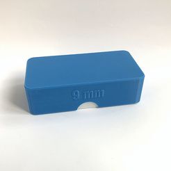 Ammo Box 9 mm 1.jpg Файл STL Ammo Box 9 mm・Шаблон для 3D-печати для загрузки