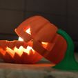 pumpkin3.jpg Halloween Pumpkin lamp. Jack-o´-lantern