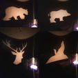 yabani-hayvanlar.png Bear, Pig, Wolf, Deer, Shadow Candle Holder, Candle Holder
