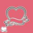 12-2.jpg Valentine's day cookie cutters - #27 - heart (with copy space) (style 12)