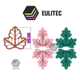 triple-hoja-eulitec.com.png STL file Polymer clay cutter/ Belle triple feuille/Lorren3d・3D printable model to download