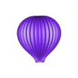 montgol9j.stl Hot air balloon n scale 1/160 or HO 1/87 (montgolfiere echelle n ou ho)