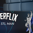 a THE a “a SuperFlix the STL Man Invisible Shelf