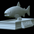 Rainbow-trout-statue-30.png fish rainbow trout / Oncorhynchus mykiss open mouth statue detailed texture for 3d printing