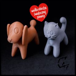 figurine-litw_2.jpg Free STL file A dog and a cat miniature・3D printing idea to download