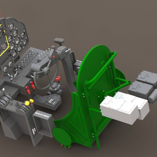 r33.jpg P38 lightning HD work complete cockpit