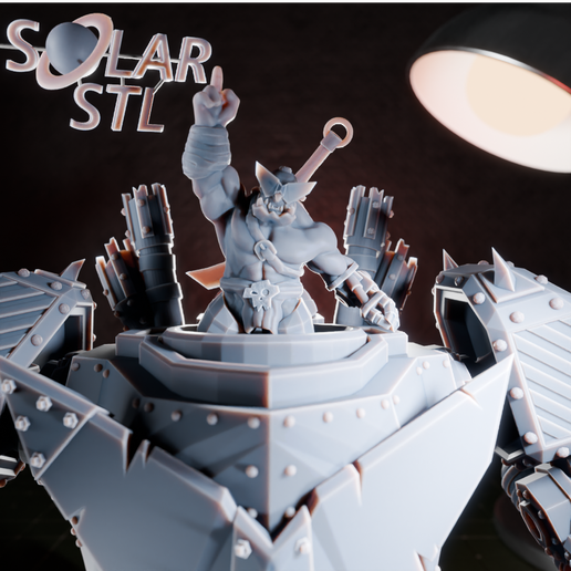 Ork Looted Gurren Lagann mech 3D model