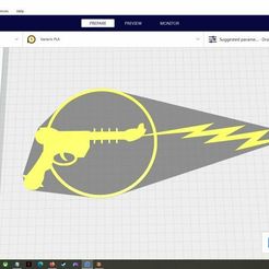 lasergun.jpg 2D Silhouette/Stencil Laser Gun