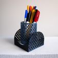 desk-organizer-set-of-diamond-pencil-holder-and-memo-box-slimprint.jpg Diamond Pencil Holder + Memo box - set, Slimprint