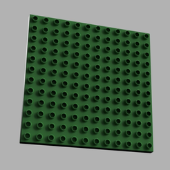 Capture d’écran 2017-09-18 à 10.48.29.png Free STL file LEGO DUPLO compatible base 12 x 12 - 1/2 height・3D print model to download
