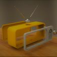 Explode_1_filter.jpg 3D file iPhone 11 - TV Cell phone holder・3D print design to download
