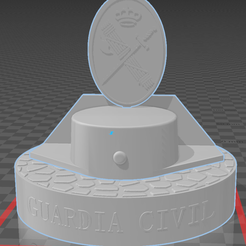 Image-1.png Archivo 3D Adorno Guardia Civil,Logo, Tricornio・Modelo imprimible en 3D para descargar