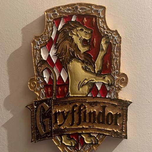 Harry Potter - Gryffindor Plaque / Sign 3D model