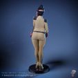 follow + get STLs * Be < beacons.ai/Em Lieutenant Jila, 1:10 scale retro sci-fi pin-up figurine