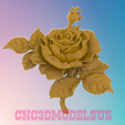 1.png Rose 2,3D MODEL STL FILE FOR CNC ROUTER LASER & 3D PRINTER
