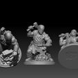 03.jpg Miniatura de ferreiro anão STL - Fantasy Forge Warrior