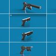 Collage.jpg Puntal para pistola Glock con accesorios