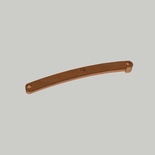 Handle scales Deejo 27g Knife 3D model preview