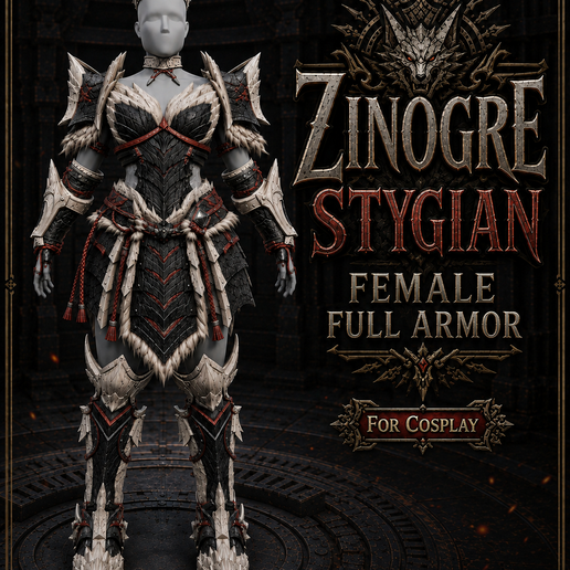 ZINOGRE STYGIAN FEMALE FULL ARMOR MONSTER HUNTER