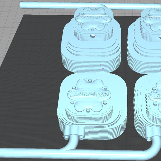 piper j3 cub engine 3D model