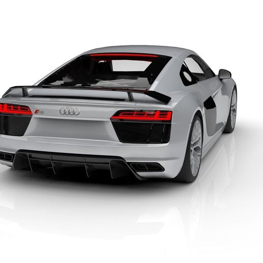 🚗 AUDI R8 2017 3D model・ STL File for 3D printing and Papercraft ...