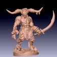 Minotaur_with_sword-1.jpg Whole Minotaur Squad, for DnD, Pathfinder and other RPGs