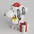 Snoopy-Chrismas.2118.jpg Snoopy-dog- Christmas - canine-standing pose-FANART FIGURINE