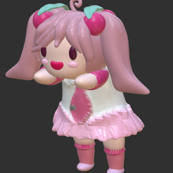 1000000173.png STL file Miku Sakura Deco Monitor・3D print model to download