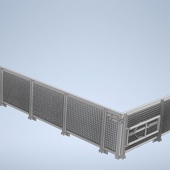 Sideboard-V2-w-hinge-closed.jpg STL file 1/35 Sd.Kfz.7/1 and 7/2 slatted mesh sideboards and tailgate・3D printer design to download