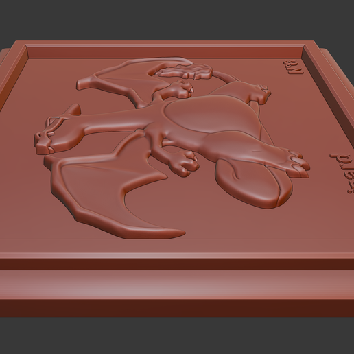 🐉 Charizard - Relief - Pokemon・Free STL File for 3D printing・Cults