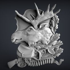 18.jpg Free STL file moose trophy cnc router art・Design to download and 3D print
