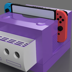 4.png STL-Datei GameCube-inspiriertes Nintendo Switch-Gehäuse fasst 25 Spiele・3D-Druckvorlage zum Herunterladen