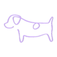 Dog Line Art.stl Dog Line Art