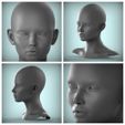 MyCollages-18.jpg SET 8 HEADS 3D HEAD FACE FEMALE CHARACTER WOMEN TEENAGER PORTRAIT DOLL BJD LOW-POLY 3D MODEL