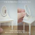 Miniature-Vanity-Dressing-Table-3.jpg MINIATURE IKEA-INSPIRED  VANITRY DRESSER  | Miniature Furniture | Dollhouse Decor