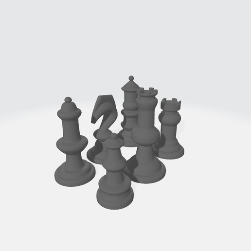 ♟️ Chess game set 3d model・ STL File for 3D printing・Cults