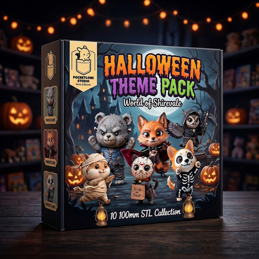 HALLOWEEN PACK - 10 100MM STL - COLLECTIBLES