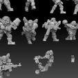 ork megapack sidefront closeup3.jpg STL-Datei Ork Astroknight Megapack・3D-Drucker-Vorlage zum herunterladen
